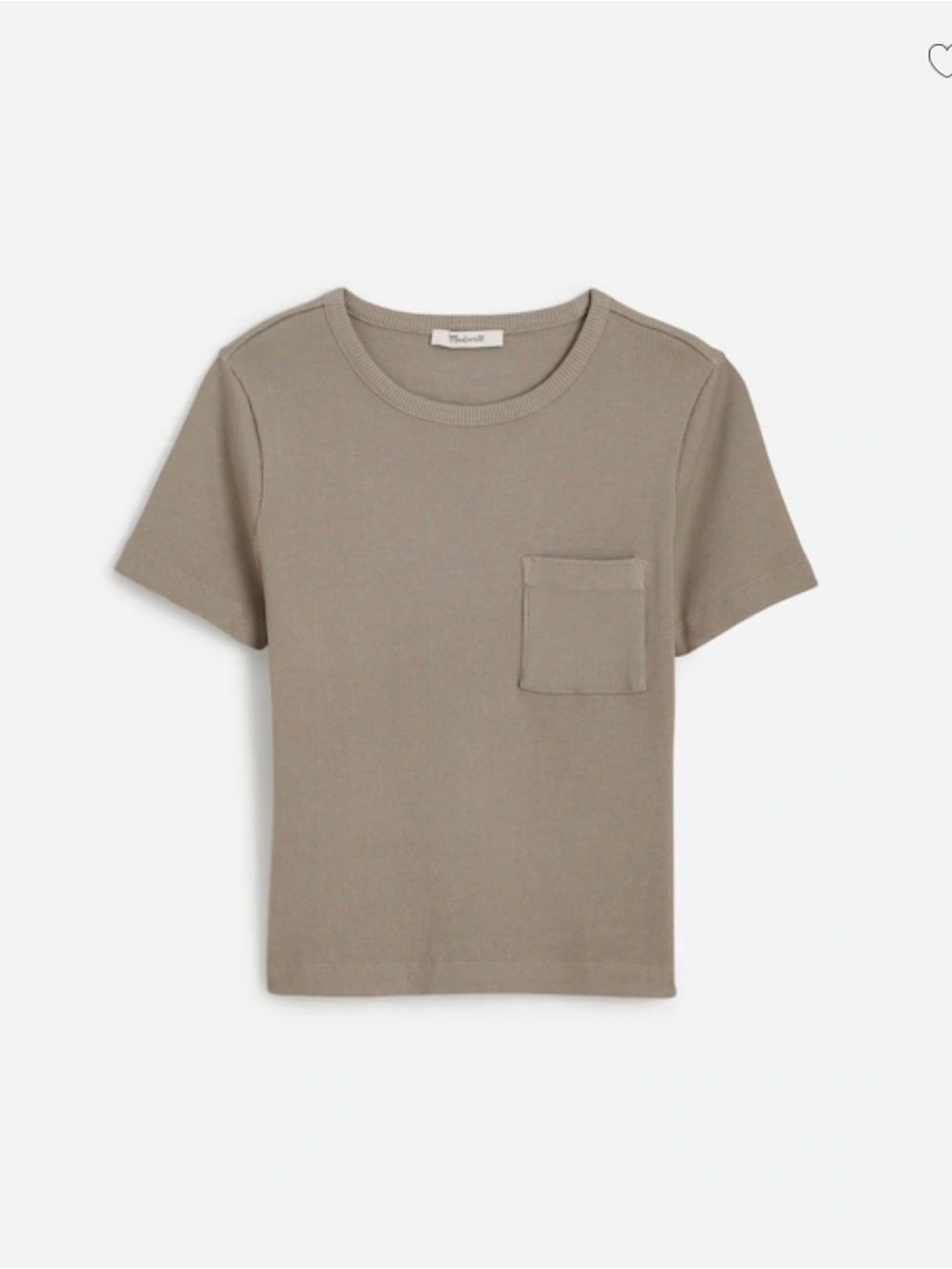 Madewell Short-Sleeve Pocket Tee - Taupe